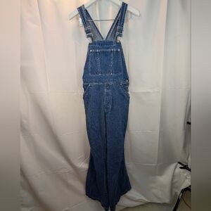 Levi's Vintage Silvertab Blue Denim Overalls Size L In VGUC
